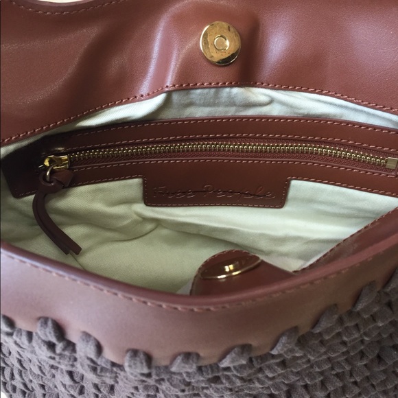 New Free People Brown Magnolia Macrame Tote Bag - Picture 7 of 8